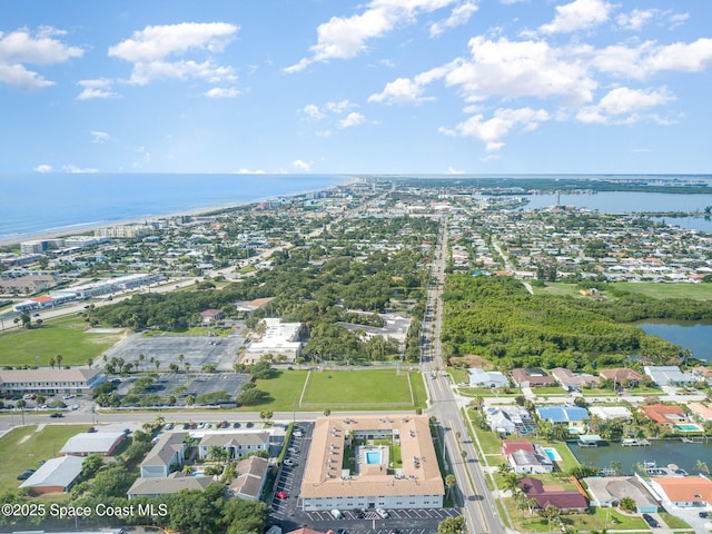 5600 N Banana River Blvd Unit 14, Cocoa Beach, FL 32931 - aerial view of property and surrounding area with a large body of water