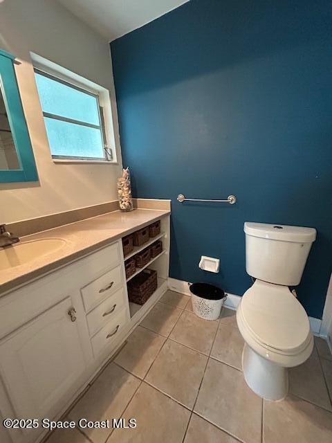 351 Taylor Ave Unit E5, Cape Canaveral, FL 32920 - bathroom with vanity and tile patterned flooring