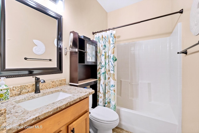 5337 Indigo Crossing Dr, Rockledge, FL 32955 - bathroom featuring vanity and shower / bath combo with shower curtain