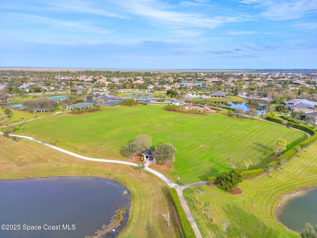 5337 Indigo Crossing Dr, Rockledge, FL 32955 - aerial overview of property's location with a large body of water and nearby suburban area
