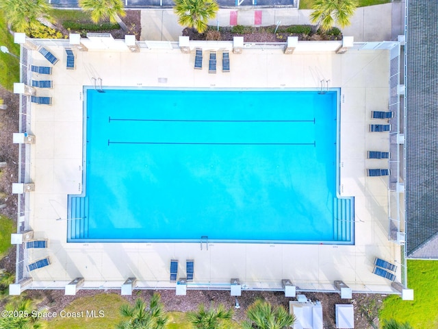 5337 Indigo Crossing Dr, Rockledge, FL 32955 - drone / aerial view of a pool area