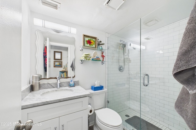 3190 N Atlantic Ave Unit 220, Cocoa Beach, FL 32931 - bathroom featuring vanity and a shower stall