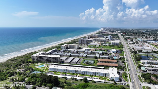 3190 N Atlantic Ave Unit 220, Cocoa Beach, FL 32931 - bird's eye view of waterfront with a beach