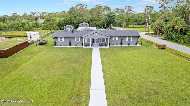3440 Pine St, Cocoa, FL 32926 - view of front of home with a patio