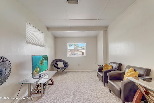 1032 Bernice Rd, Rockledge, FL 32955 - sitting room featuring carpet floors