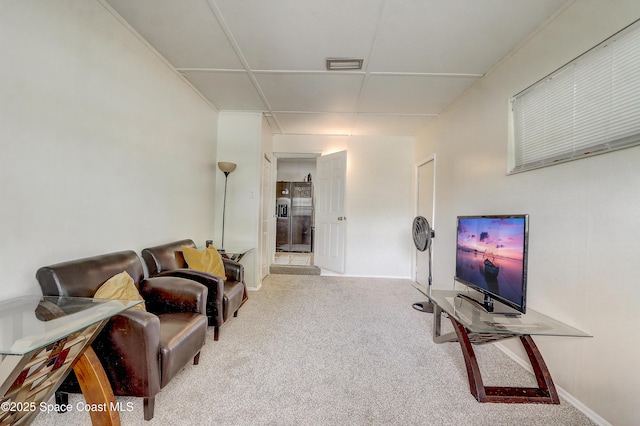1032 Bernice Rd, Rockledge, FL 32955 - living area with carpet and baseboards