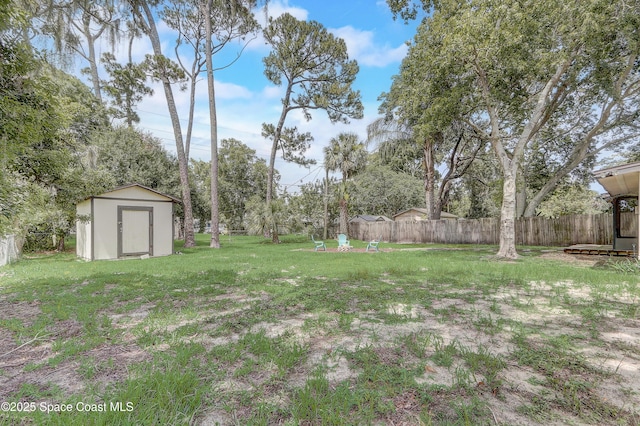1032 Bernice Rd, Rockledge, FL 32955 - view of yard featuring a shed