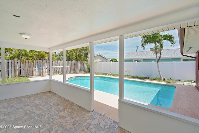 765 Palm Dr, Satellite Beach, FL 32937 - view of swimming pool with a patio area and a fenced backyard