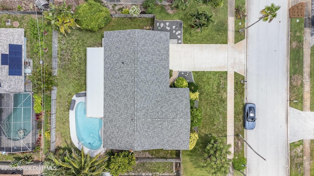 658 Hibiscus Dr, Satellite Beach, FL 32937 - bird's eye view of a pool