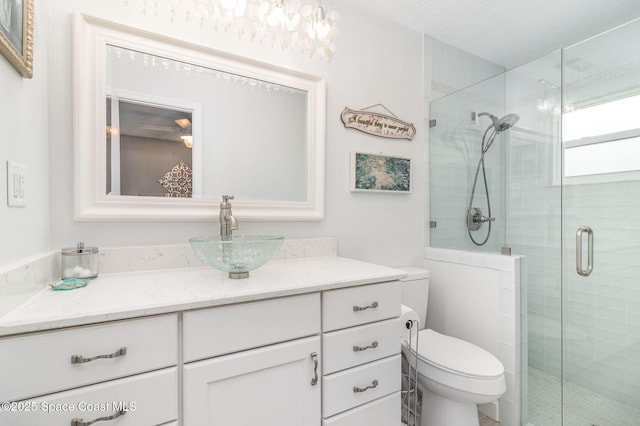 658 Hibiscus Dr, Satellite Beach, FL 32937 - bathroom featuring vanity and a shower stall