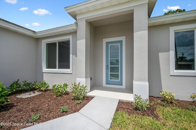 1107 Conquistador Dr, Rockledge, FL 32955 - property entrance featuring stucco siding