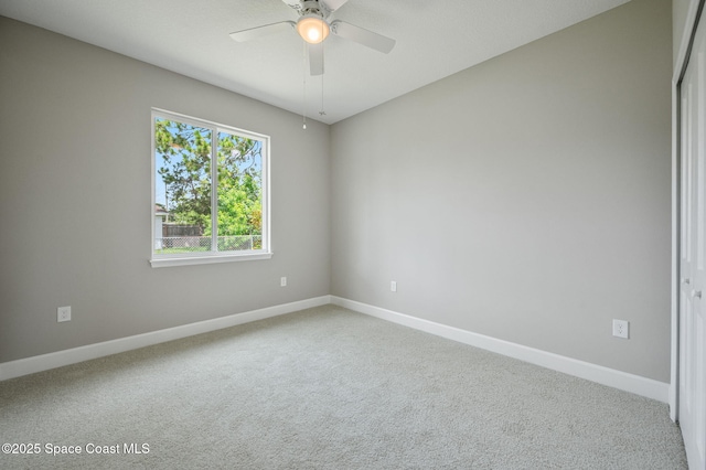 1107 Conquistador Dr, Rockledge, FL 32955 - spare room with ceiling fan and carpet floors