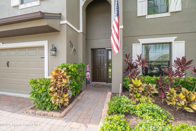 739 Fiddleleaf Cir, Melbourne, FL 32904 - property entrance featuring stucco siding