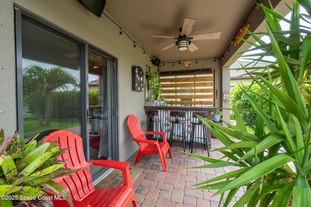 739 Fiddleleaf Cir, Melbourne, FL 32904 - view of patio / terrace with a ceiling fan