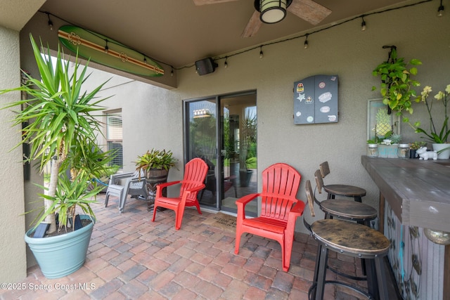 739 Fiddleleaf Cir, Melbourne, FL 32904 - view of patio / terrace featuring ceiling fan