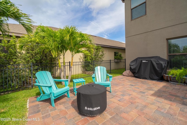 739 Fiddleleaf Cir, Melbourne, FL 32904 - view of patio / terrace featuring grilling area