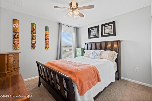 739 Fiddleleaf Cir, Melbourne, FL 32904 - bedroom featuring carpet flooring and ceiling fan