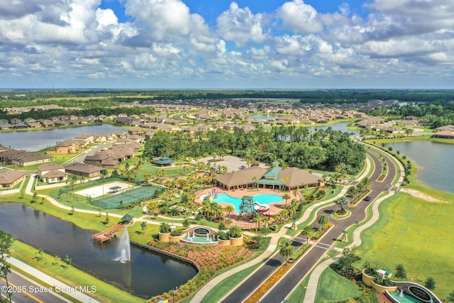 739 Fiddleleaf Cir, Melbourne, FL 32904 - aerial overview of property's location featuring a nearby body of water and nearby suburban area