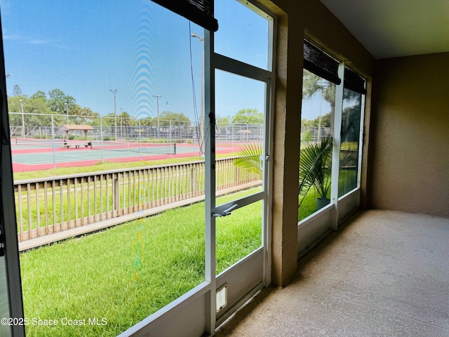 524 Mcguire Blvd, Indian Harbour Beach, FL 32937 - view of unfurnished sunroom