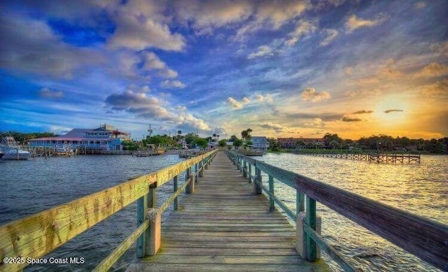 658 Ervin St, Sebastian, FL 32958 - dock area with a water view