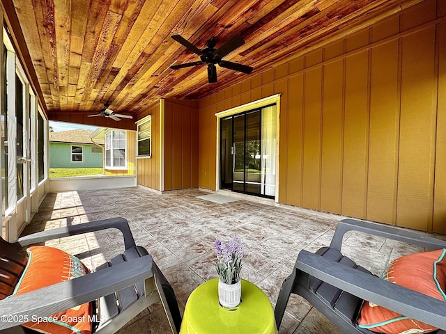 658 Ervin St, Sebastian, FL 32958 - view of patio with a ceiling fan