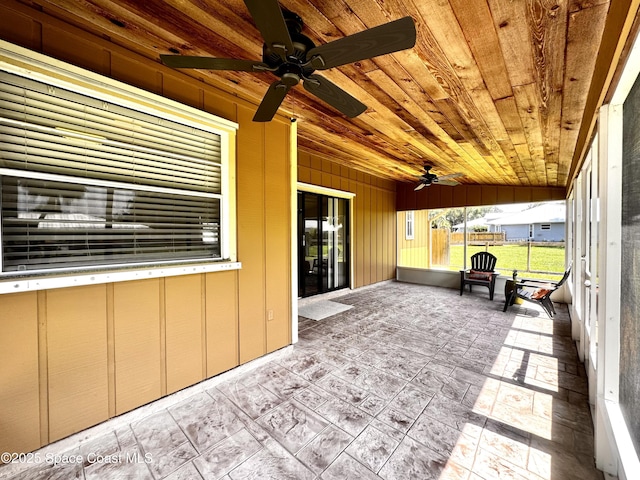 658 Ervin St, Sebastian, FL 32958 - view of patio / terrace with ceiling fan