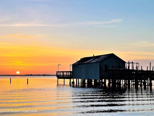 658 Ervin St, Sebastian, FL 32958 - dock area with a water view
