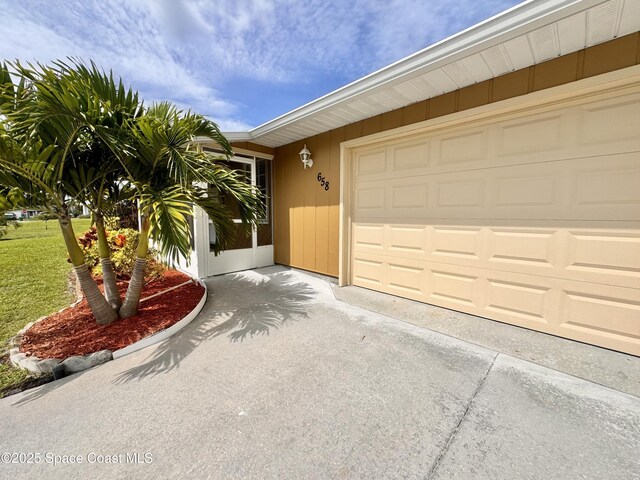 658 Ervin St, Sebastian, FL 32958 - garage with driveway