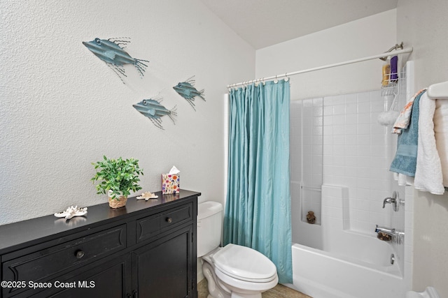 103 Amherst Ln, Sebastian, FL 32958 - full bathroom with toilet and shower / tub combo with curtain