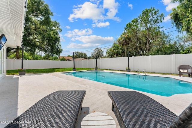 1119 Manatee Dr, Rockledge, FL 32955 - view of pool featuring a fenced backyard and a patio