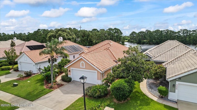 442 Carmel Dr, Melbourne, FL 32940 - view from above of property with a nearby body of water