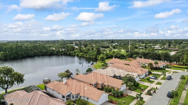 442 Carmel Dr, Melbourne, FL 32940 - aerial view of residential area featuring a large body of water