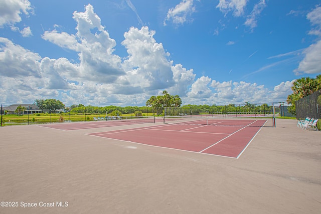 110 Windsong Way, Titusville, FL 32780 - view of tennis court with community basketball court