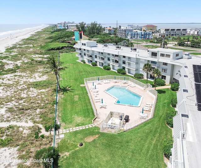 2101 S Atlantic Ave Unit 205, Cocoa Beach, FL 32931 - aerial view of a pool area