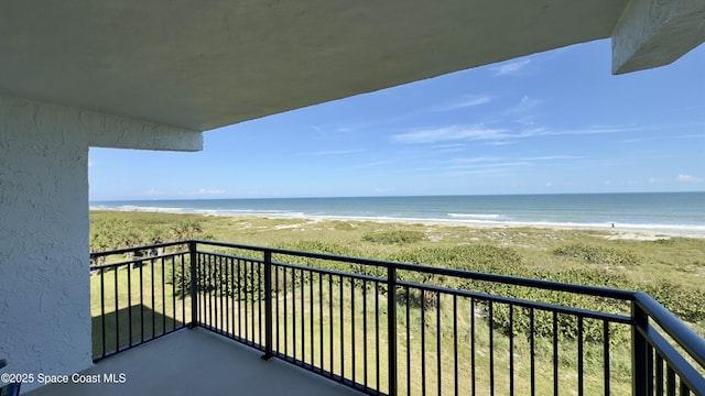 650 N Atlantic Ave Unit 406, Cocoa Beach, FL 32931 - balcony featuring view of water and beach