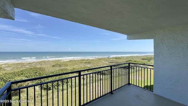 650 N Atlantic Ave Unit 406, Cocoa Beach, FL 32931 - balcony with view of water and beach