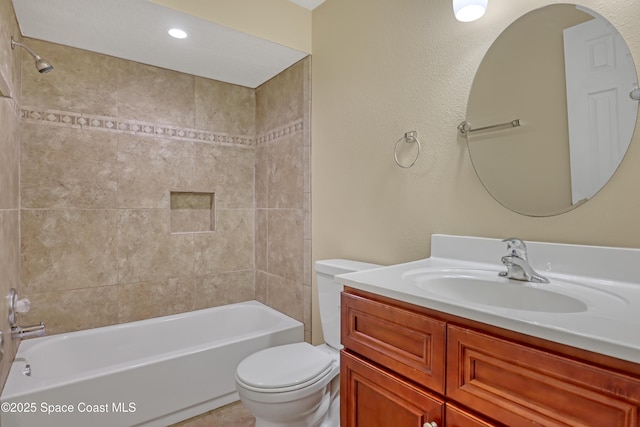 4480 Westview Ln, Titusville, FL 32780 - full bath featuring vanity and washtub / shower combination