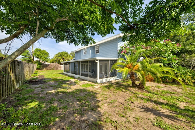 949 Brunswick Ln, Rockledge, FL 32955 - view of yard featuring a sunroom