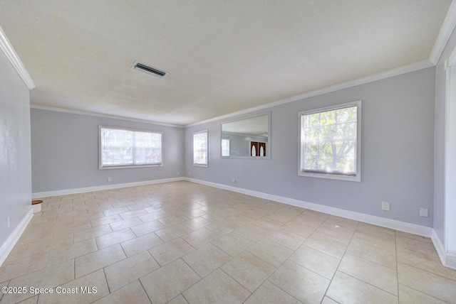 949 Brunswick Ln, Rockledge, FL 32955 - spare room featuring crown molding and light tile patterned flooring