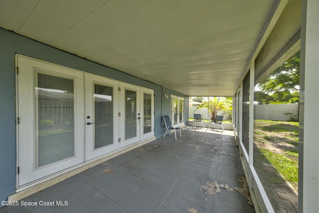 949 Brunswick Ln, Rockledge, FL 32955 - view of patio with french doors