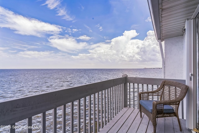 57 Broad St Unit 6, Titusville, FL 32796 - balcony featuring a water view