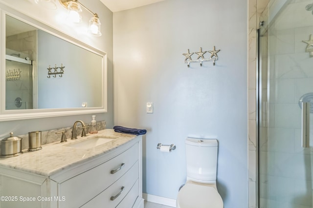 57 Broad St Unit 6, Titusville, FL 32796 - bathroom with vanity and a stall shower
