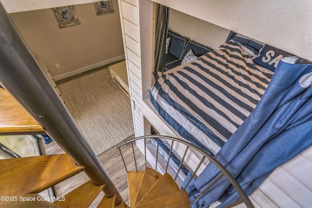 57 Broad St Unit 6, Titusville, FL 32796 - staircase with carpet flooring and baseboards