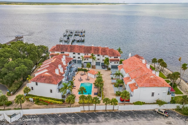 57 Broad St Unit 6, Titusville, FL 32796 - bird's eye view of a nearby body of water and a pool