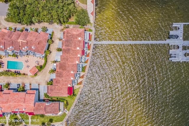 57 Broad St Unit 6, Titusville, FL 32796 - drone / aerial view of a pool area