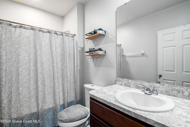 820 Old Country Rd SE, Palm Bay, FL 32909 - bathroom with vanity and a shower with shower curtain