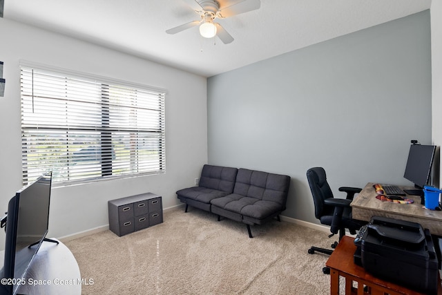 820 Old Country Rd SE, Palm Bay, FL 32909 - office space featuring a ceiling fan and carpet floors