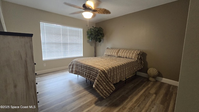 1820 Long Iron Dr Unit 525, Rockledge, FL 32955 - bedroom with wood finished floors and a ceiling fan
