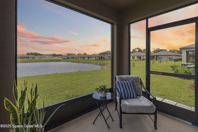 1669 Mineral Loop Dr NW, Palm Bay, FL 32907 - sunroom with a water view