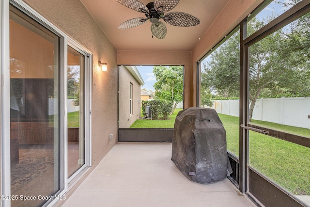 2097 Attilburgh Blvd, Melbourne, FL 32904 - sunroom / solarium with ceiling fan